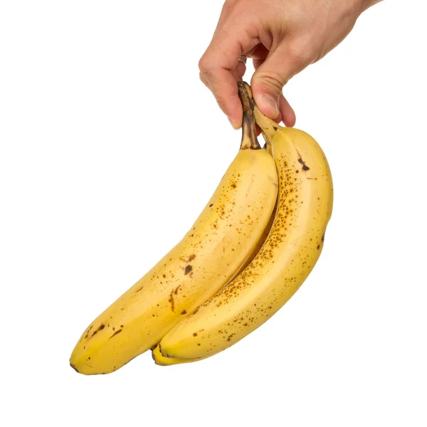 Hand vol van bananen — Stockfoto