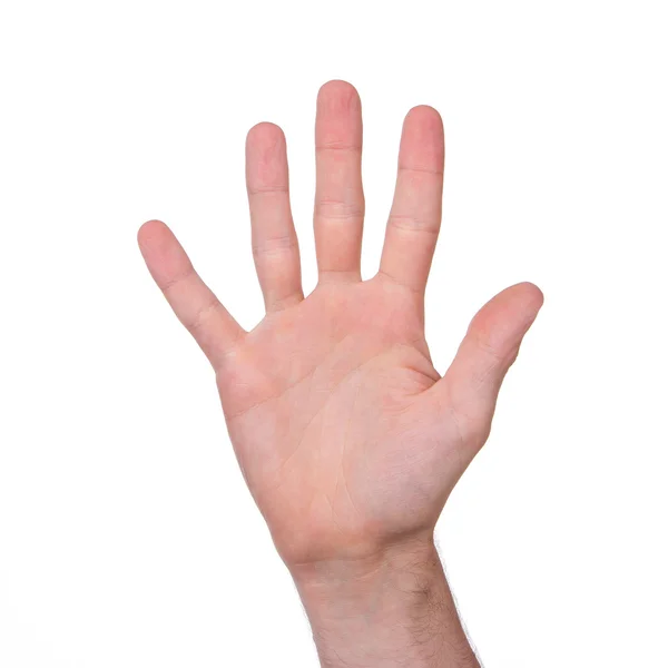 Man's hand geïsoleerd — Stockfoto