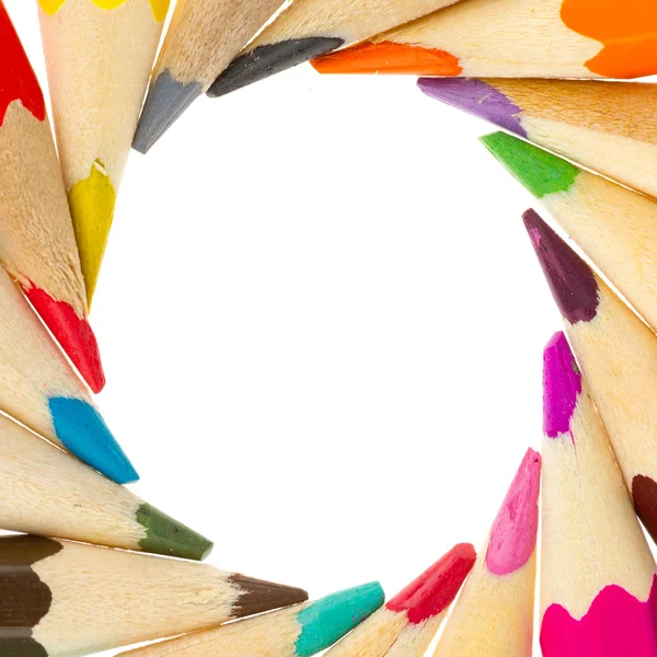 Molte matite di colore diverso — Foto Stock
