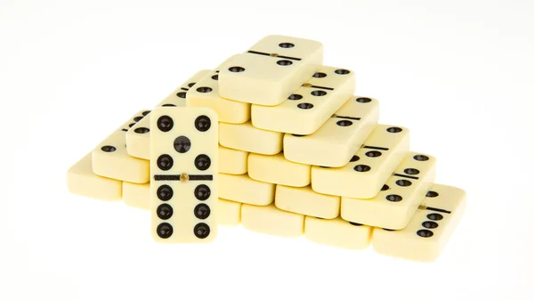 Stacks of dominoes — Stock Photo, Image