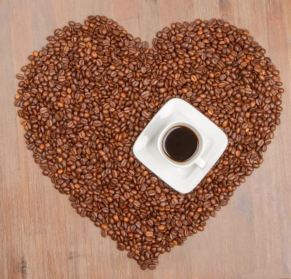 Coffee heart — Stock Photo, Image