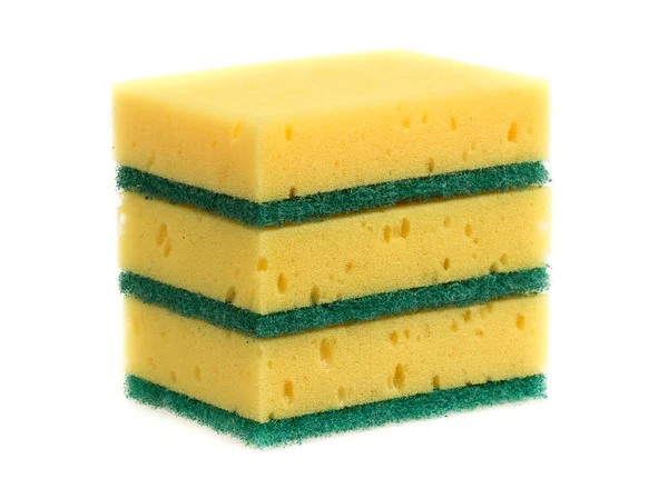 Kitchen sponge isolated — Stock Photo, Image