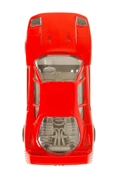 Um carro de brinquedo, sportscar vermelho — Fotografia de Stock