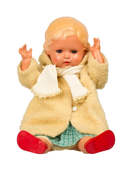 Very old baby doll (1940s) — Stock Photo, Image