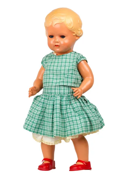 Zeer oude baby doll (1940s) — Stockfoto