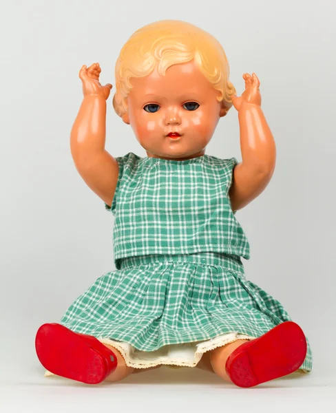 Very old baby doll (1940s) — Stock Photo, Image