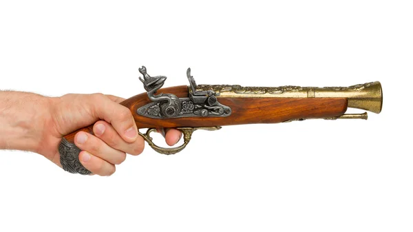 Old wooden gun — Stock Photo, Image