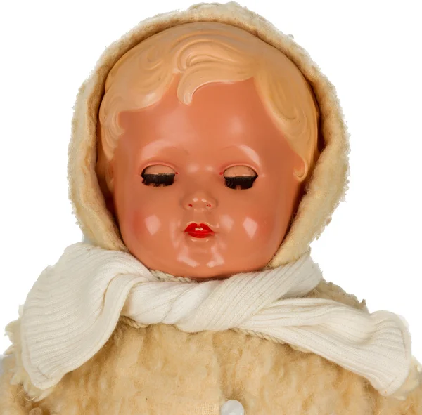非常に古い赤ちゃん人形 (1940 年代) — ストック写真