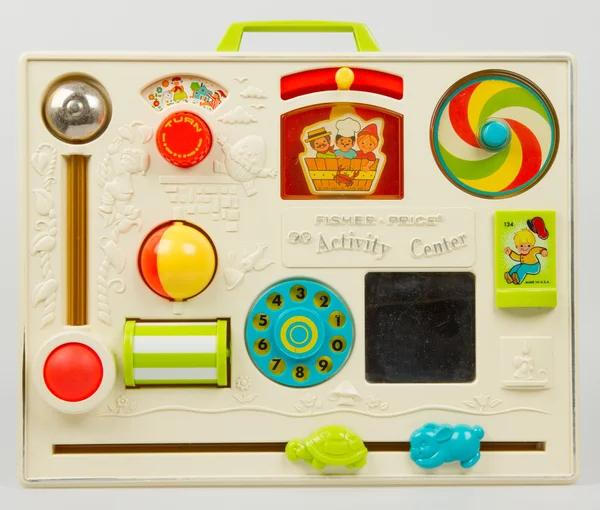 Very old toy plastic toy for babies (1970) — Stock Photo, Image