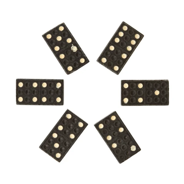 Gros plan du très vieux domino — Photo