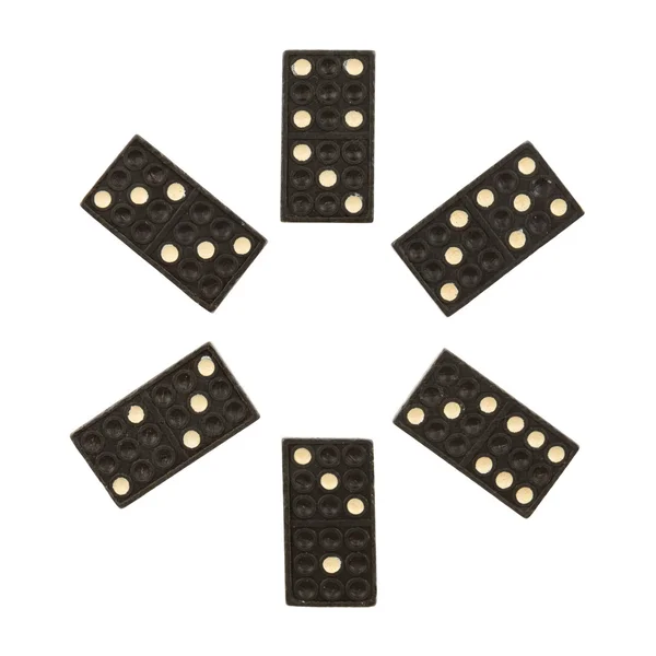 Bliska bardzo stary Domino — Zdjęcie stockowe