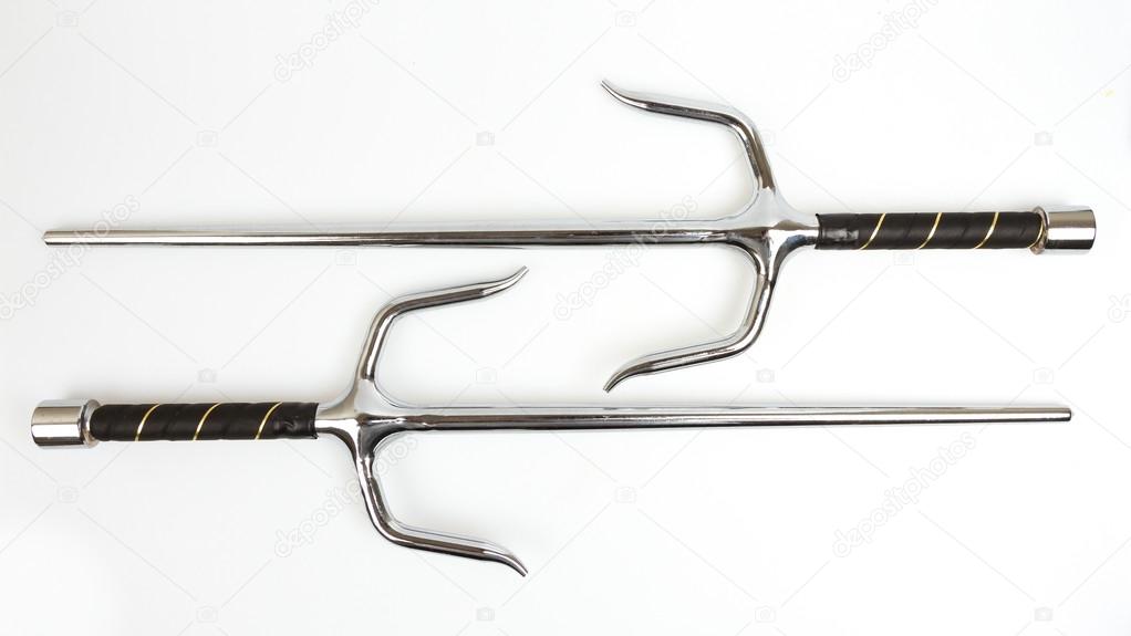 Sai weapon isolated — Stock Photo © michaklootwijk 12502517