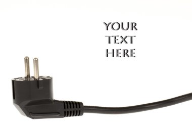 siyah elektrik kablo izole