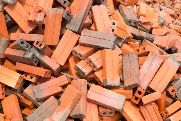 Group of bricks square construction materials — Stock Photo, Image
