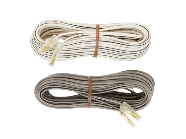 Reproduktorový kabel izolovaný — Stock fotografie