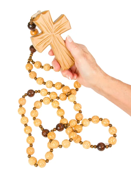 Catena crociata cristiana, isolata — Foto Stock