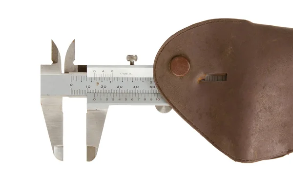 Old used caliper (an instrument for measuring) — Stock Photo, Image