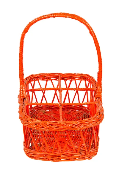 Red basket for bottles — Stock Photo, Image