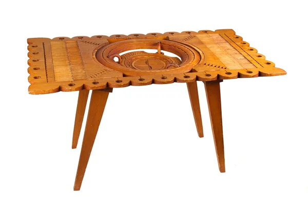 Oude houten tafel van suriname, geïsoleerd — Stockfoto
