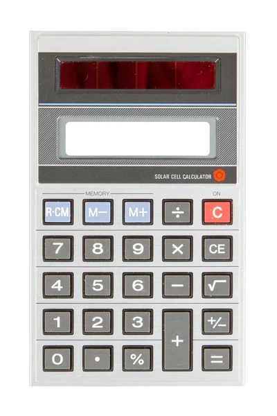 Calculator vechi, izolat pe alb — Fotografie, imagine de stoc