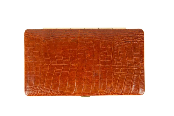 Leather case nail set isolated — Stock Photo, Image