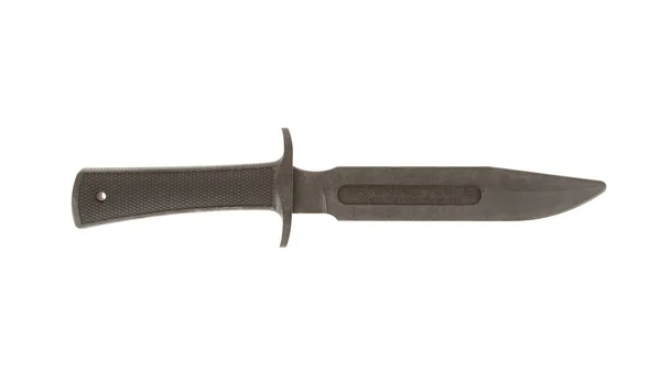 Gumové školení nůž izolované — Stock fotografie