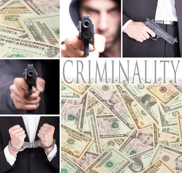 Criminalité, série de six images — Photo