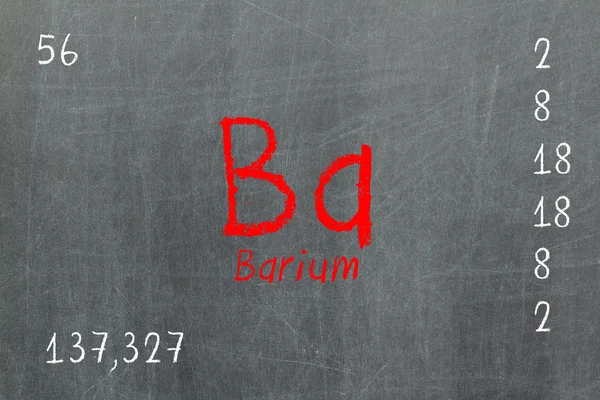 周期表は、バリウムを分離黒板 — ストック写真
