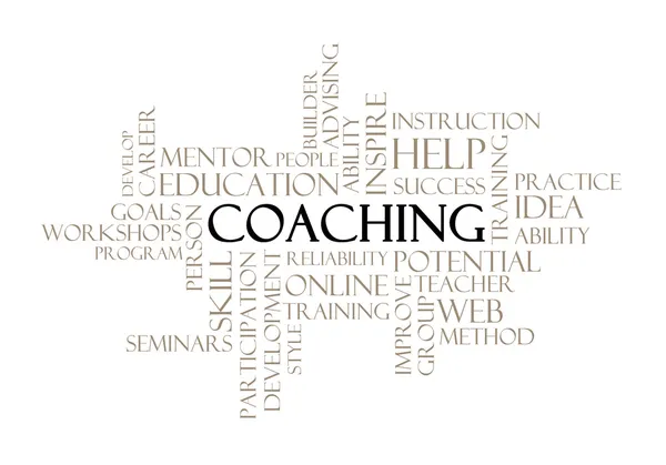 Coaching concept related words — Stock Photo, Image
