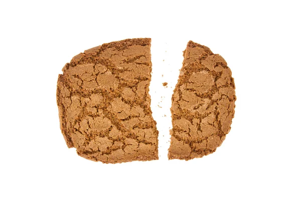 Broken speculaas biscuit, speciality from Holland — Stock Photo, Image