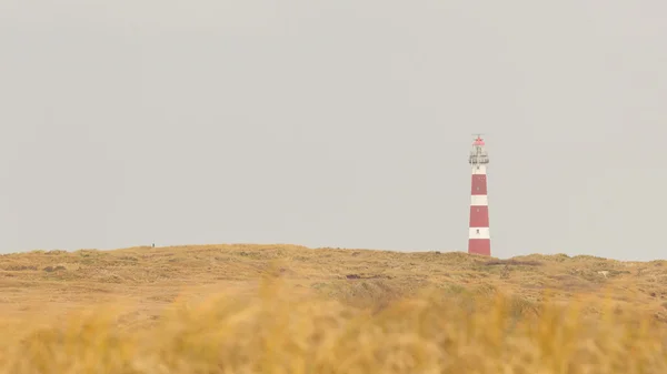 Red and white lighthouse — Stock Photo, Image