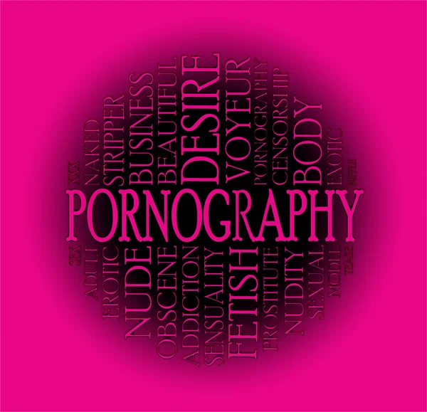 Concepto de nube de pornografía —  Fotos de Stock