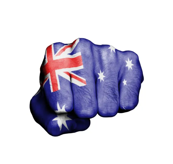 Front view of punching fist — Stock Photo, Image