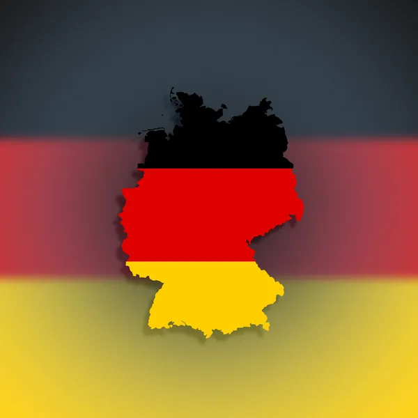Almanya federal Cumhuriyeti haritası — Stok fotoğraf