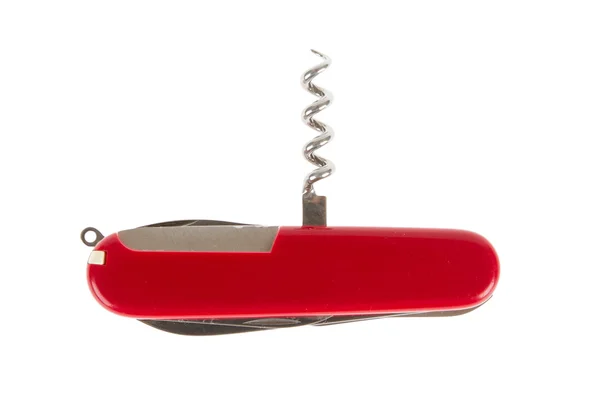 Swiss army knife, corkscrew — Stock Photo, Image