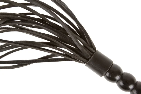 Leather whip isolated — Stock Photo, Image