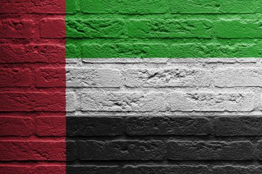 tuğla duvar boyama bir bayrak, Birleşik Arap Emirlikleri