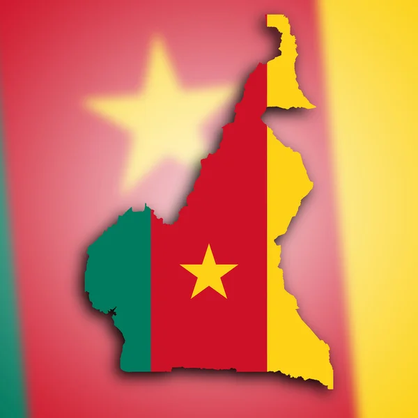 Map of Cameroon — Stockfoto