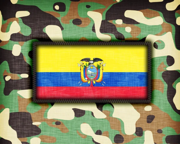 Amy kamouflage uniform, ecuador — Stockfoto