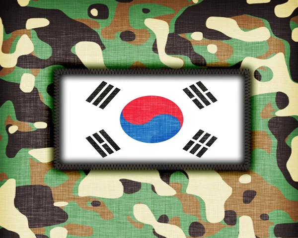 Amy camouflage uniform, South Korea — Stock Photo, Image