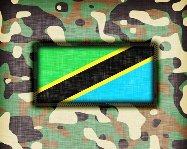 Amy camouflage uniform, Tanzania — Stock Photo, Image