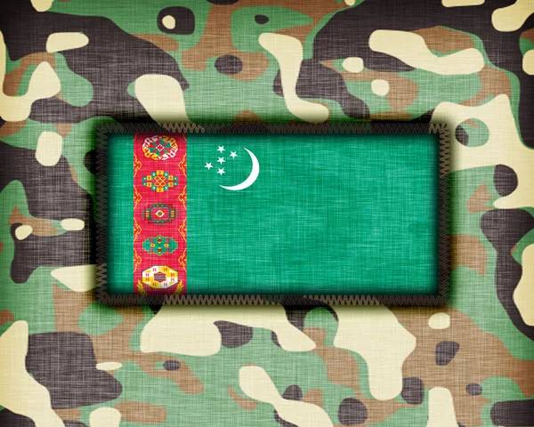 Amy camouflage uniform, Turkmenistan — Stock Photo, Image
