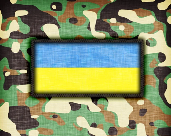 Amy kamuflážní uniformy, Ukrajina — Stock fotografie