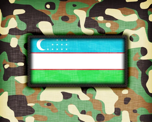 Amy camouflage uniform, Uzbekistan — Stock Photo, Image