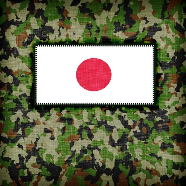 Amy camuflaje uniforme, Japón — Foto de Stock