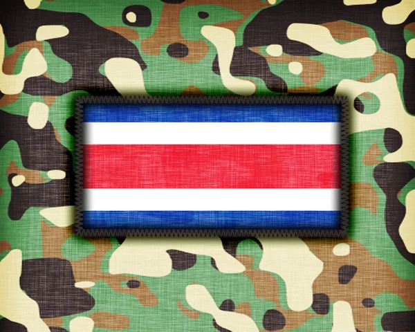 Amy camuflagem uniforme, Costa Rica — Fotografia de Stock