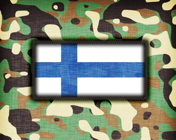 Amy kamouflage uniform, finland — Stockfoto