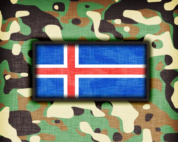 Amy kamuflaj üniforma, İzlanda — Stok fotoğraf