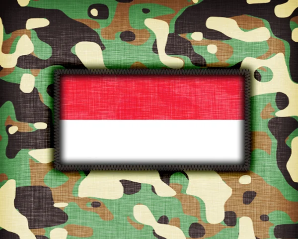 Amy camouflage uniform, Indonesië — Stockfoto