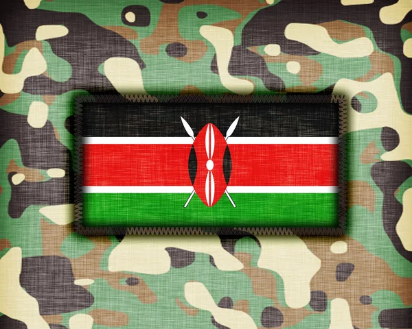 Amy camouflage uniform, Kenya — Stock Photo, Image